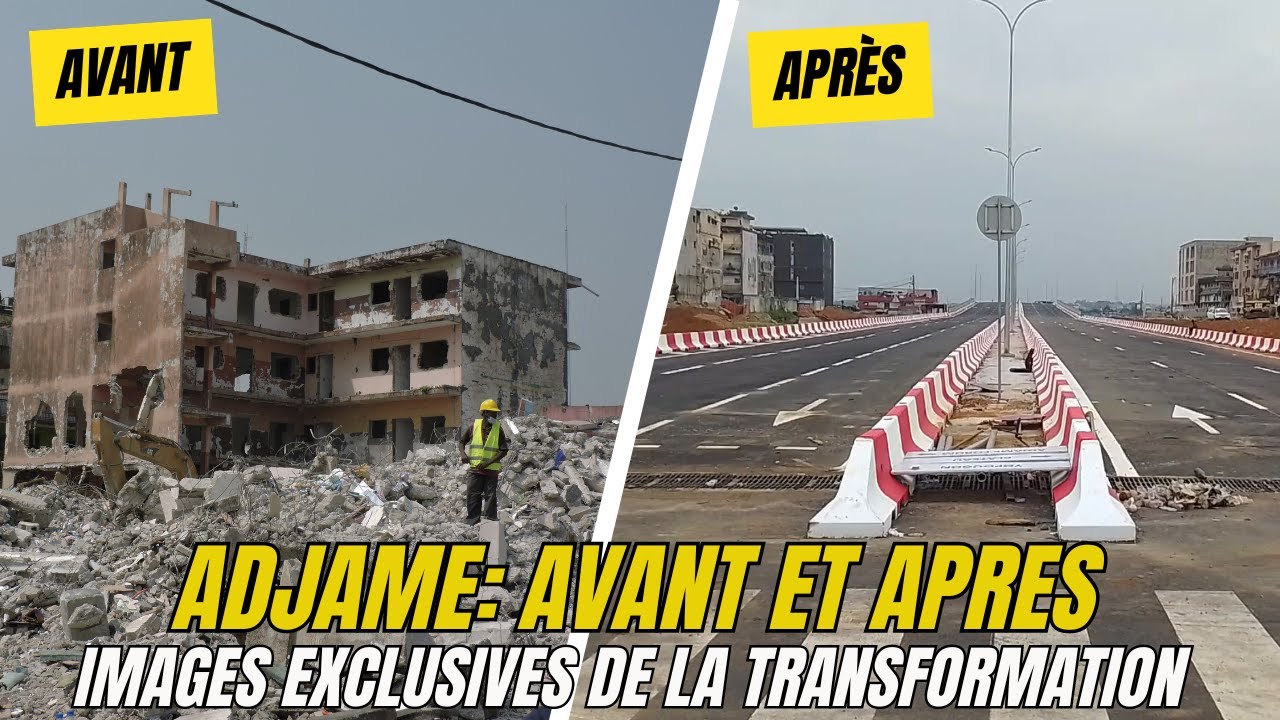 4EME PONT  D'ABIDJAN A ADJAME II IMAGES EXCLUSIVES DE LA L''EVOLUTION DU PROJET JUSQU'A SA LIVRAISON