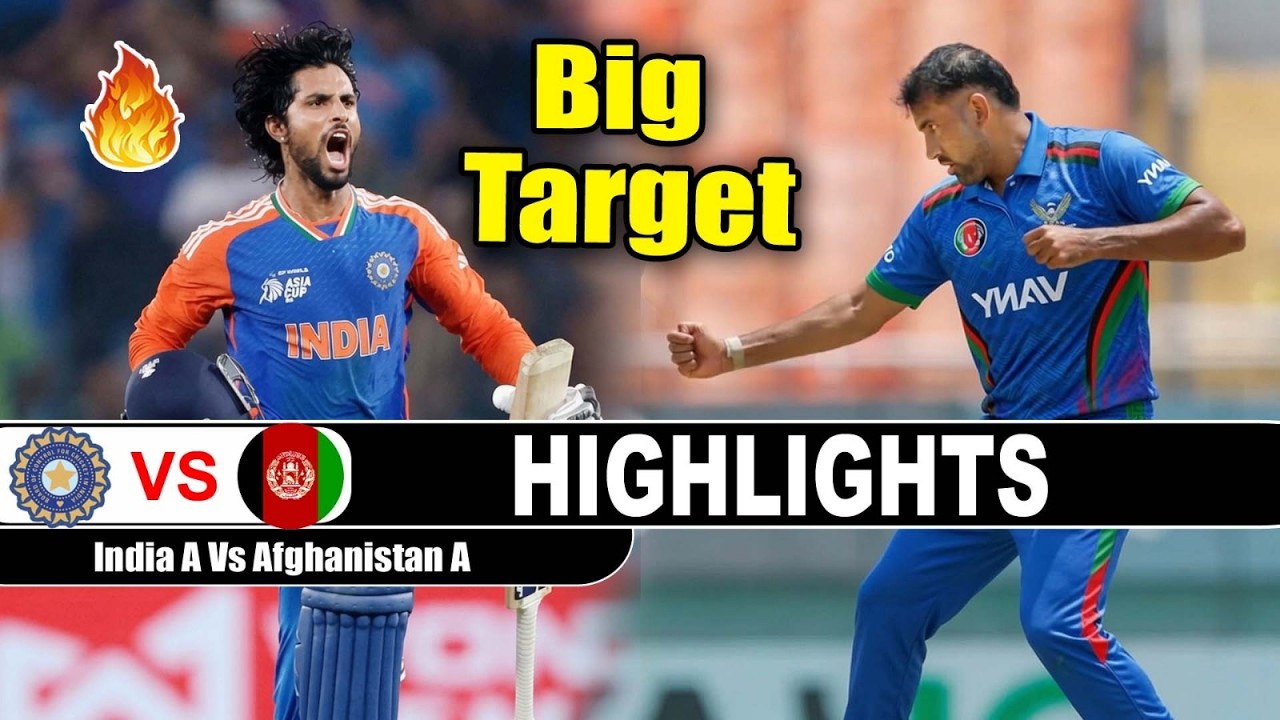 India A vs Afghanistan A Highlights Tri Nation A Series in Sri Lanka 2026 | Ind Vs Afg