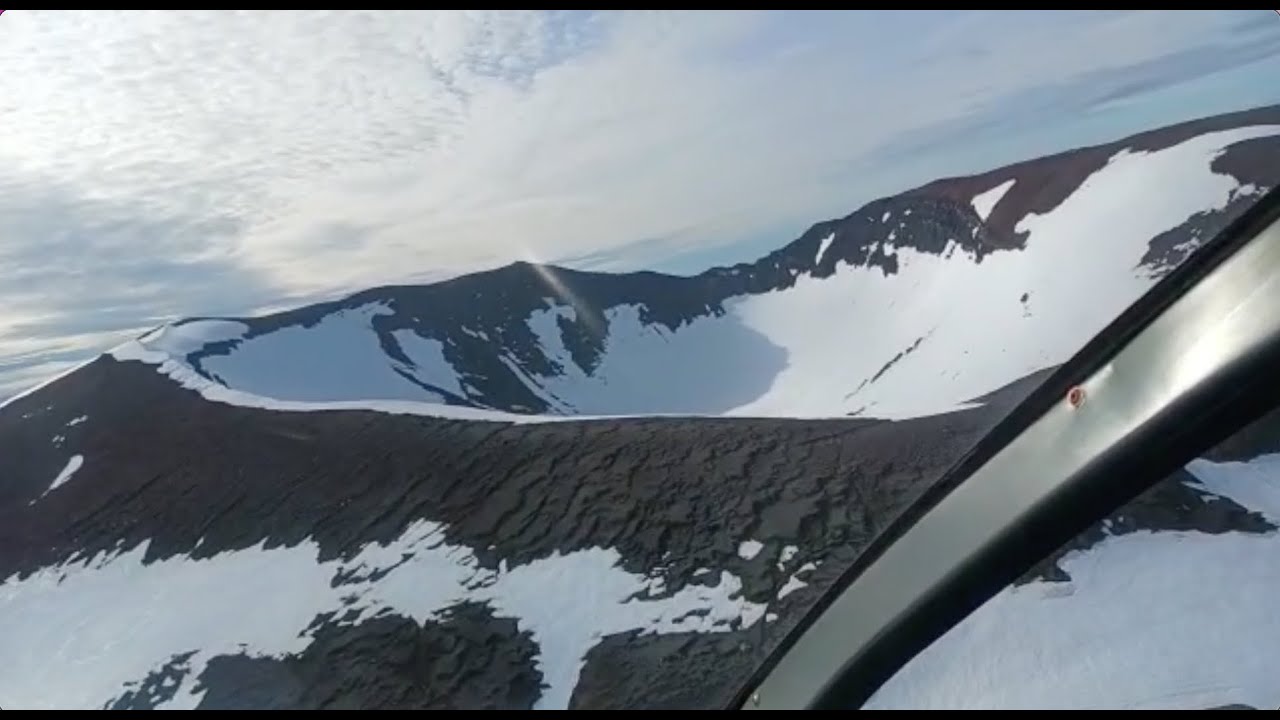 Mount Edgecumbe, Alaska, flyover video, June 7, 2023