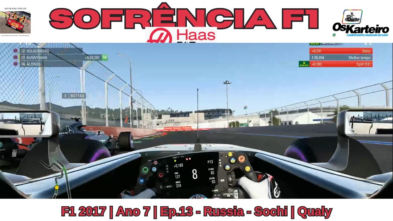 Sofrência F1 2017 | Ano 7 | GP 04 | Qualy | Russia