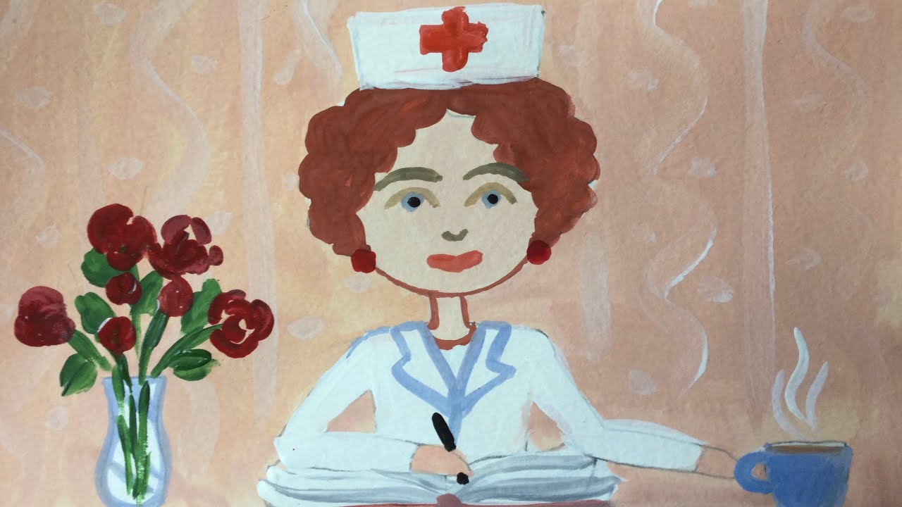 Профессии. Рисуем врача || Професії. Малюємо лікаря