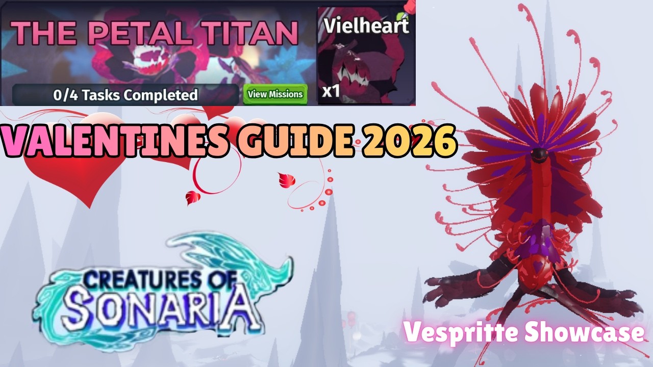 РУКОВОДСТВО ПО СОБЫТИЯМ КО ДНЮ СВЯТОГО ВАЛЕНТИНА 2026 В CREATURES OF SONARIA [COS]