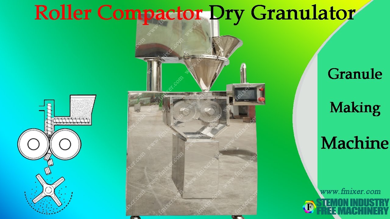 Roller compactor machine┃Compaction granulator machine for granulating production from dry powder