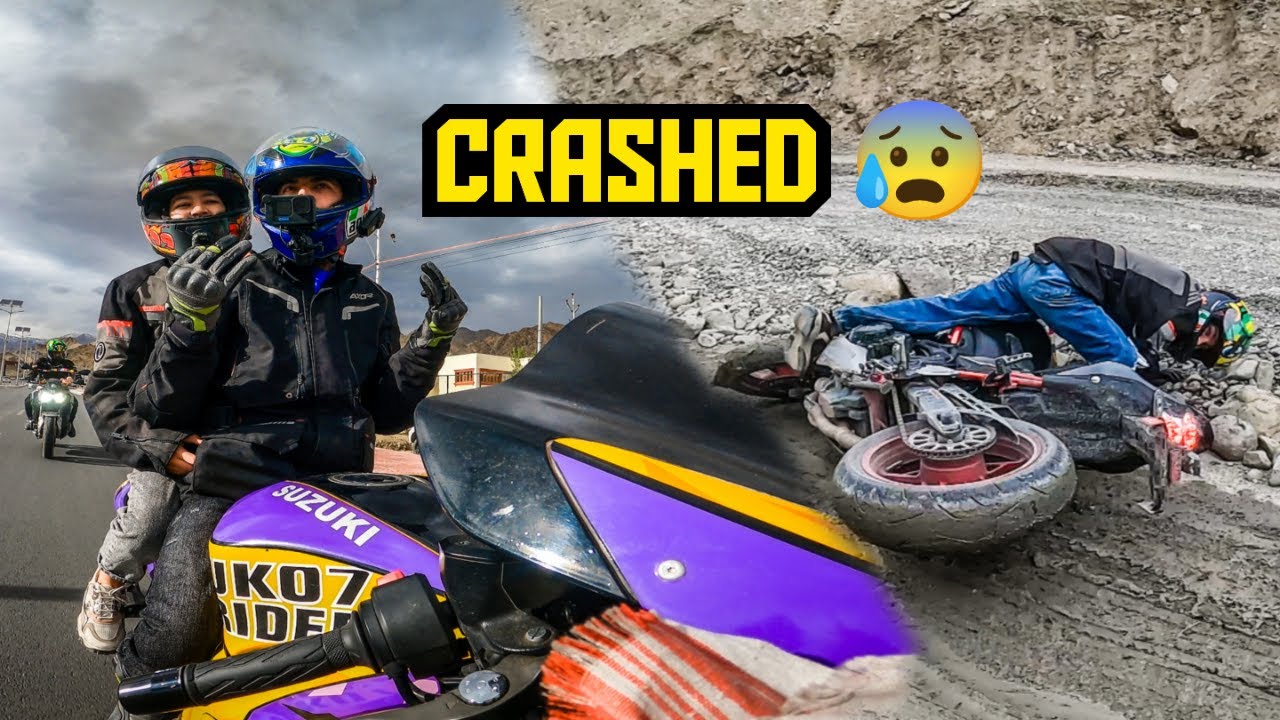 Ladakh Se Ghar Aatey Waqt Apni Superbike Echo Aur Hayabusa Ka Itna Bada Crash Hogaya 😭 Ep14