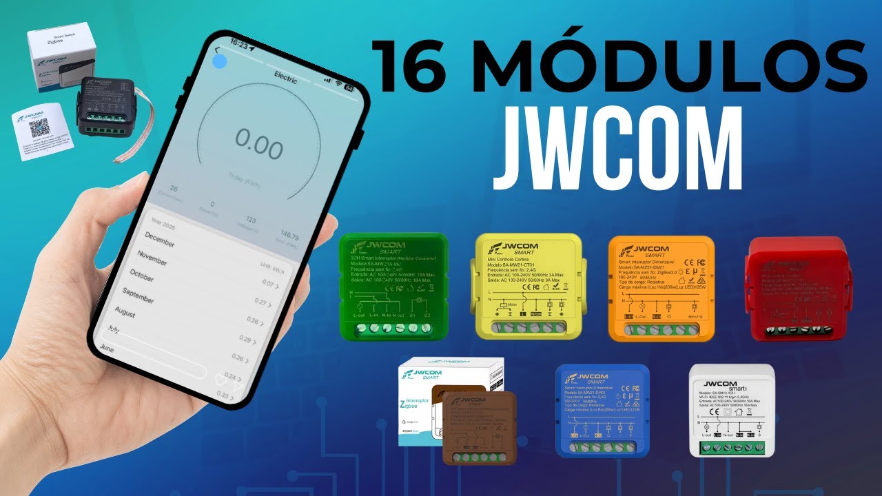 Testei TODOS os Relés JWCOM no Tuya: Wi-Fi vs Zigbee na Prática
