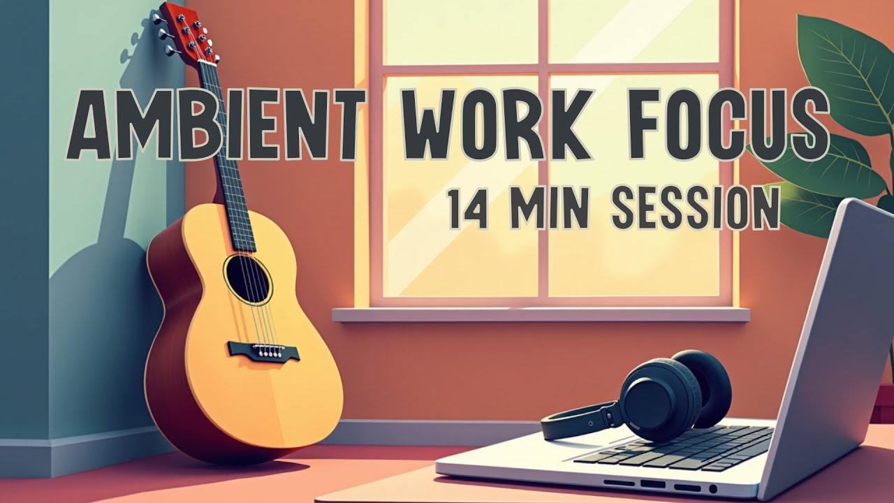Ambient Work Focus 🧠 14 Mins Soft Guitar Ambient for Deep Concentration