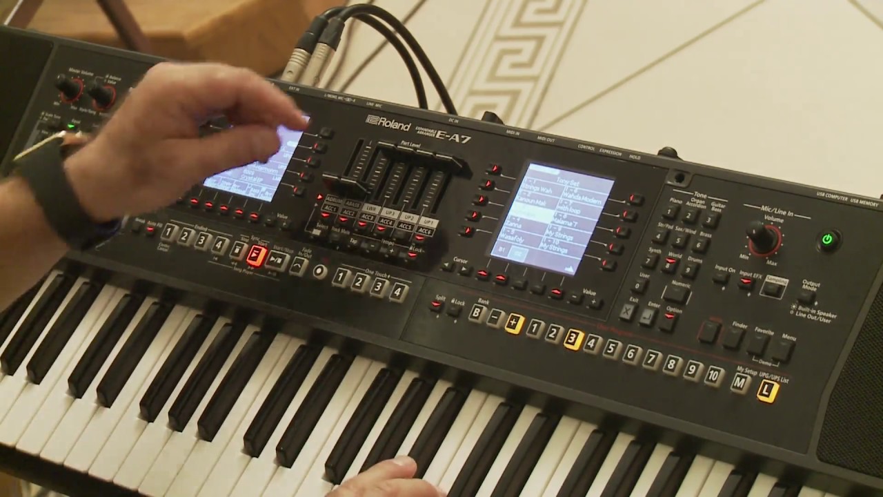Roland E-A7 Tempo With Tony Maraashly