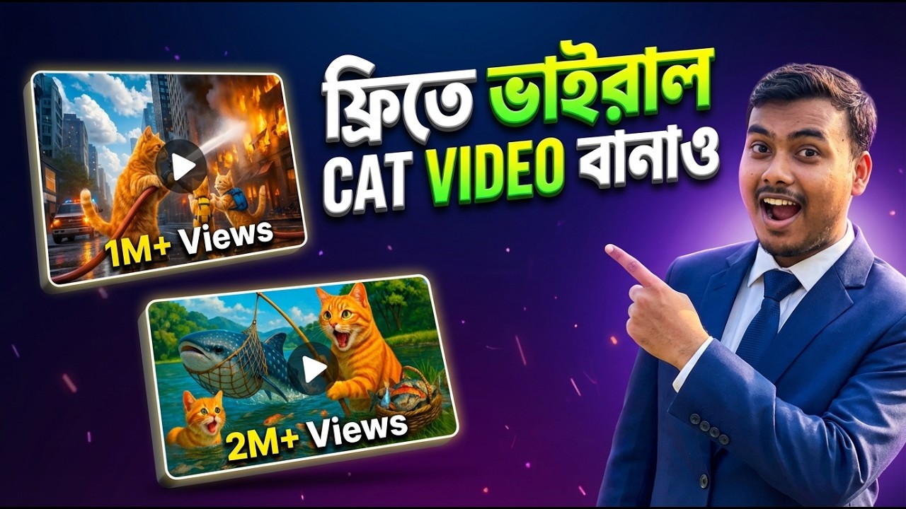 ফ্রিতে ভাইরাল CAT ভিডিও বানাও 😱 | 1M+ Views পাওয়ার সিক্রেট ট্রিক (Mobile/PC) | Hasan Skill Zone