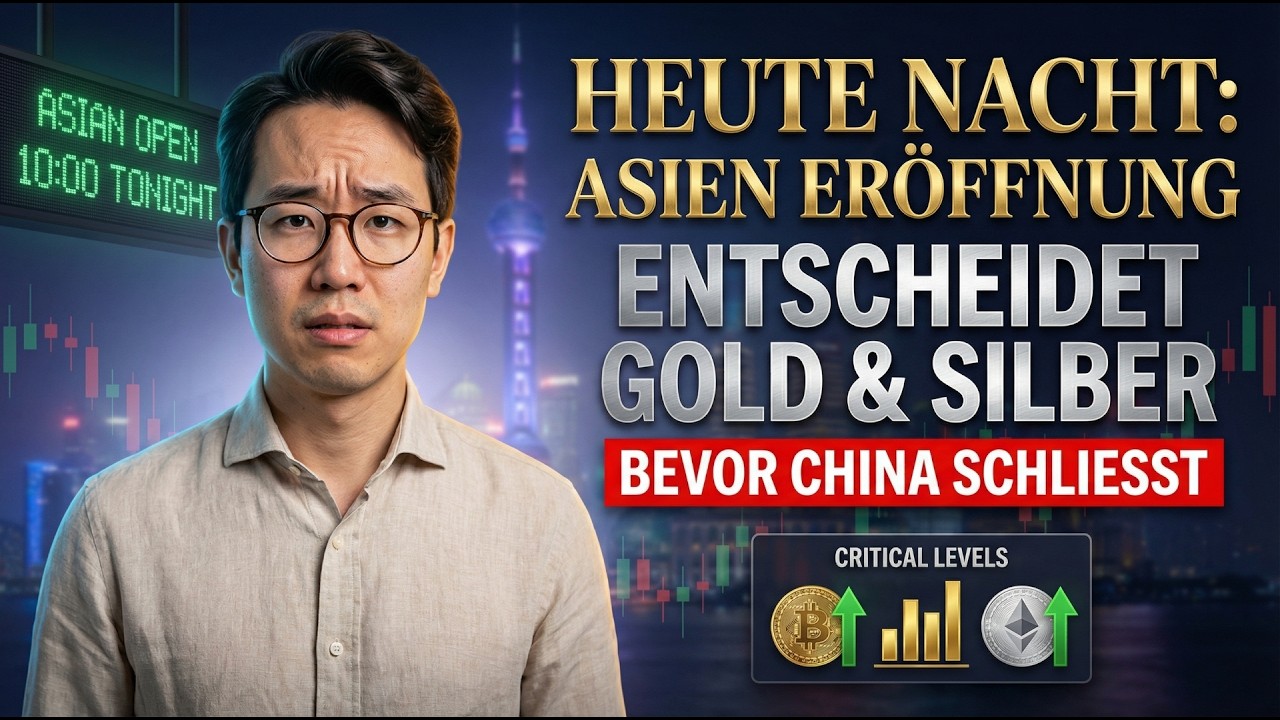 DIE ASIATISCHE ERÖFFNUNG HEUTE NACHT entscheidet ALLES — Gold & Silber vor China-Schluss