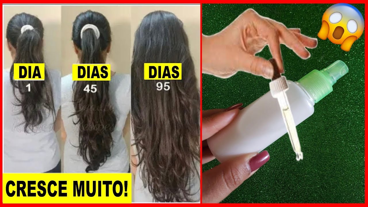 COLOQUE s&oacute; 5 GOTINHAS no teu SHAMPOO porque Cresce demais #crescemuito