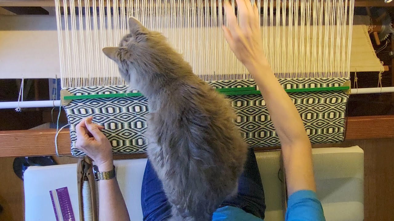 Weaving the Diamonds and Bars Twill Rug