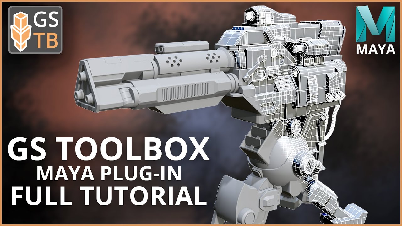 GS Toolbox v1.1 Major Update - Full Tutorial - Maya Plug-in - Interactive Creasing, Arrays, and more