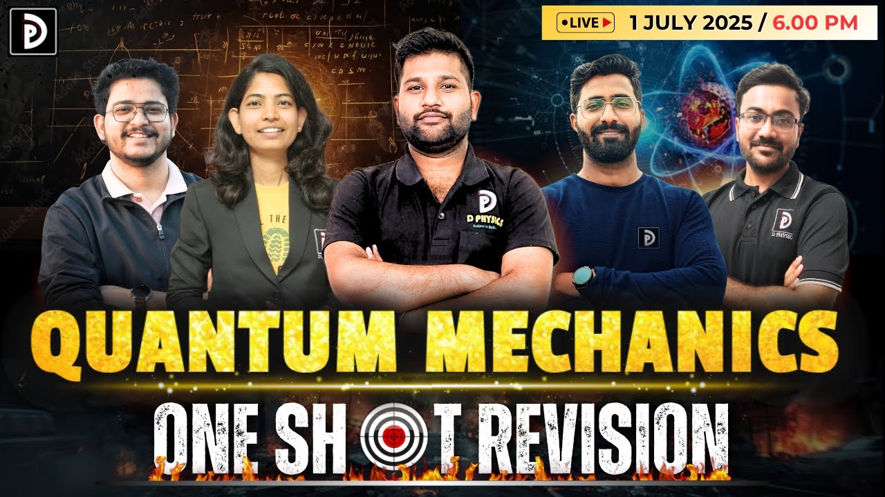One Shot Revision June 2025 | Quantum Mechanics | Padekar Sir| D PHYSICS