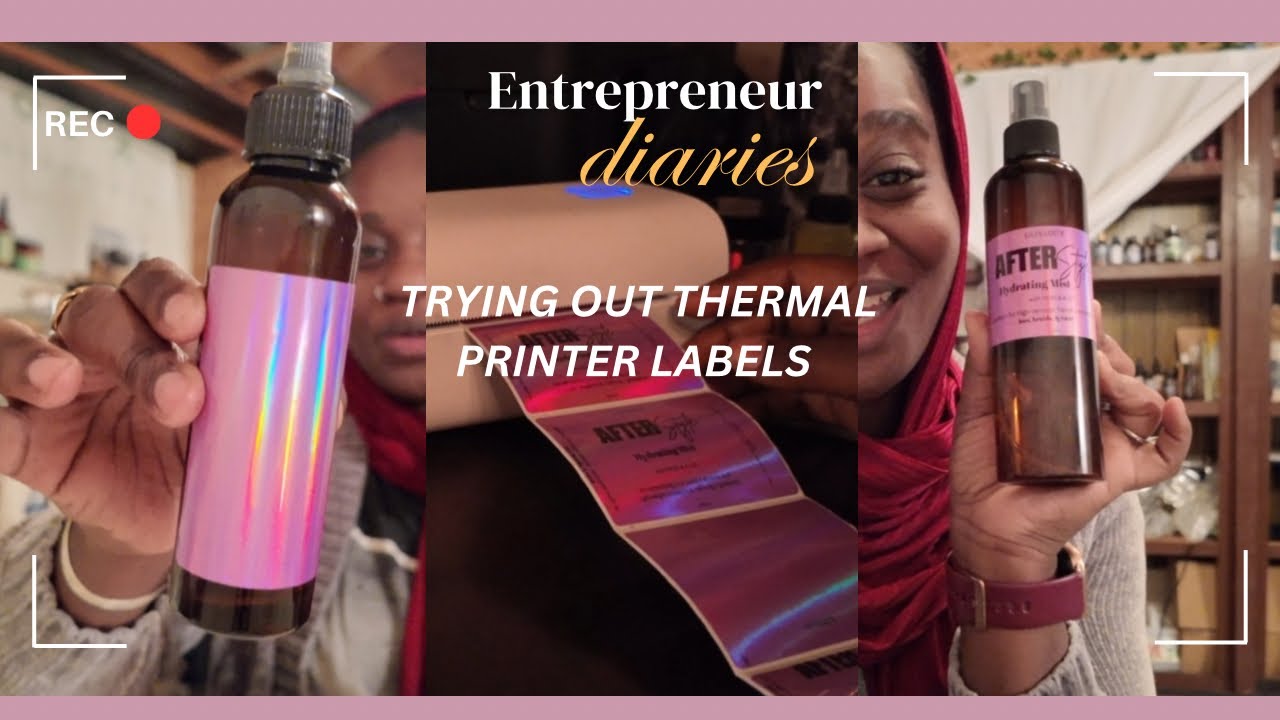 DIY Product Label Printing For My Small Business | From Canva to print, sharing my whole process!