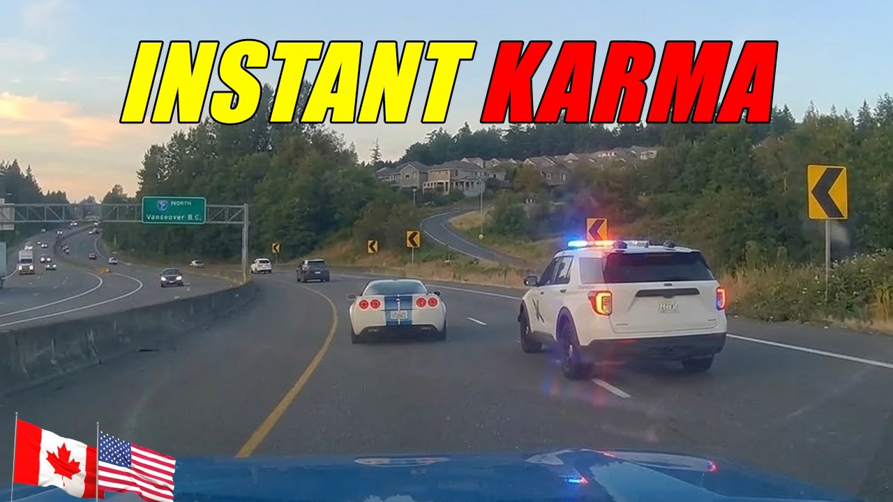 Instant Karma by Police 🚨 Reckless Drivers Get Shut Down