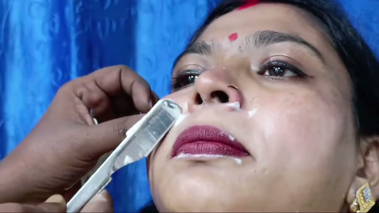 Housewife face shaving মেয়েদের মুখে দাড়ি women face shave housewife Ladies Face Save razor save