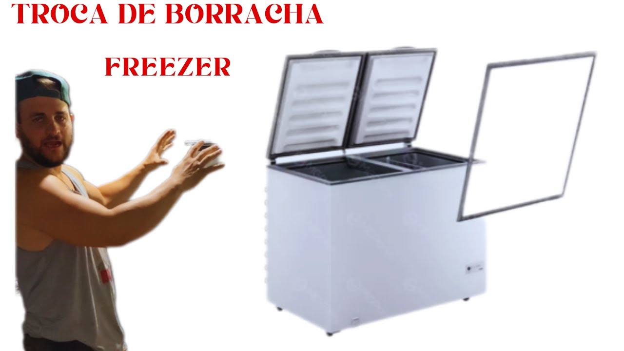 APRENDA A TROCAR BORRACHA DE FREEZER MANEIRA SIMPLES
