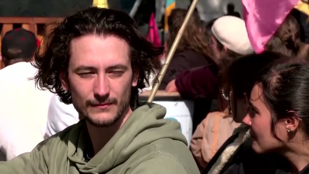 Climate activists protest in Paris