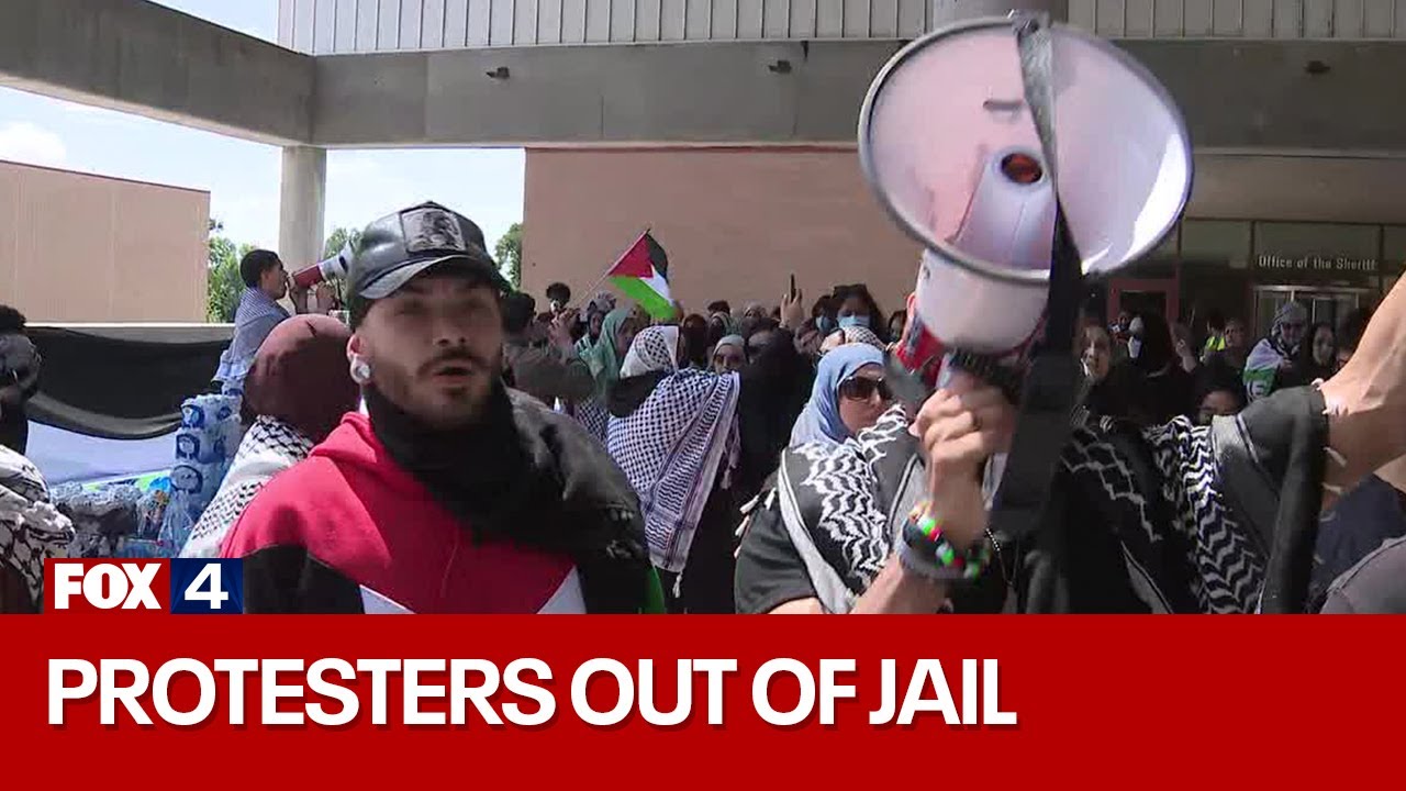 LIVE: UTD Protesters released from Collin County Jail | FOX 4