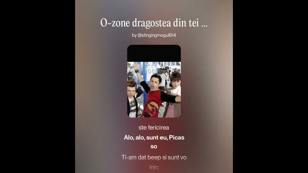 O-zone dragostea din tei Remix