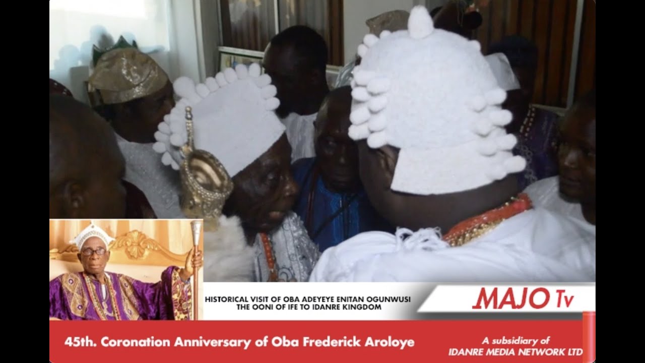 HISTORICAL VISIT OF OBA ADEYEYE ENITAN OGUNWUSI THE OONI OF IFE TO IDANRE KINGDOM