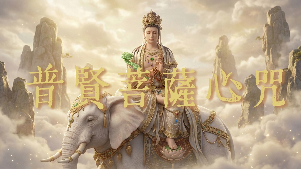 （一小時）普賢菩薩心咒 |  Samantabhadra  Mantra |  願行廣大 萬行莊嚴 | 消除一切障礙 成就圓滿願力