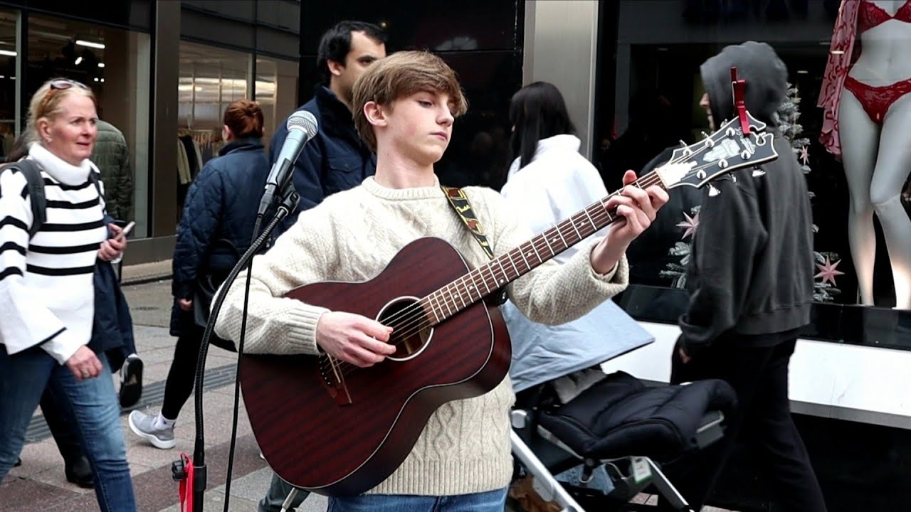 Bruce Springsteen (Growin' Up) on Grafton Street with Rhys McPhillips.