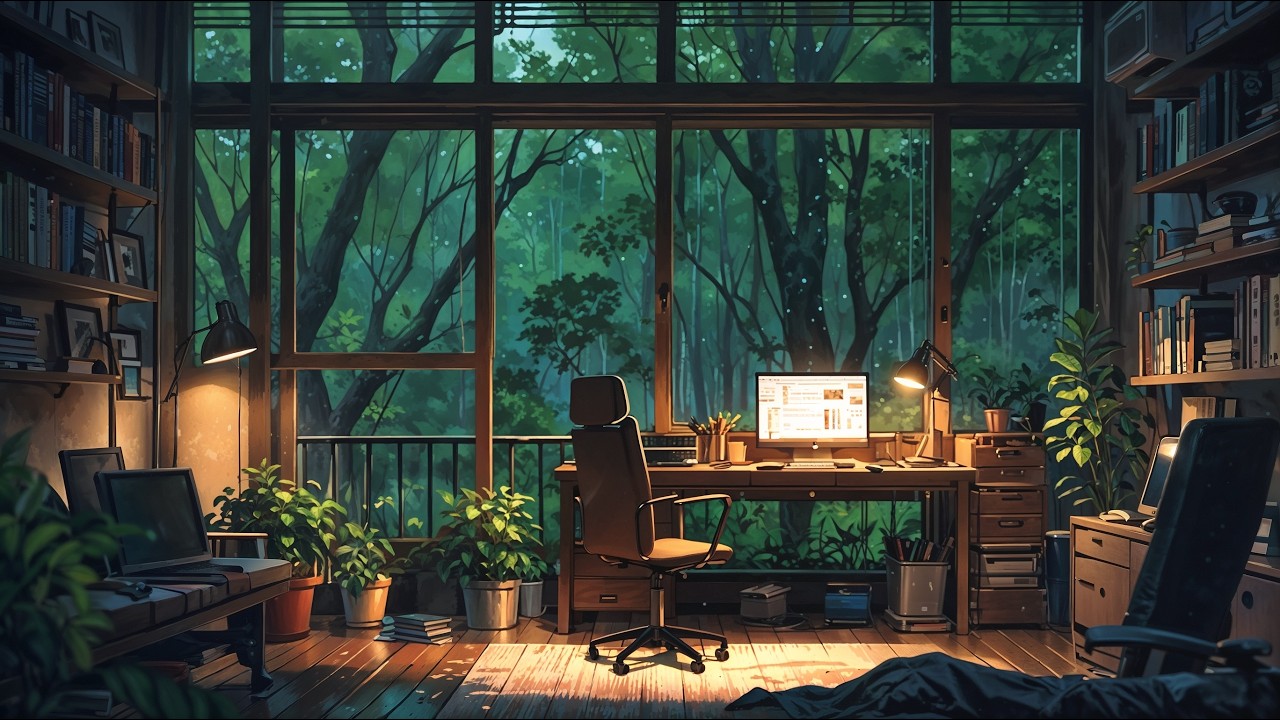 1 Hour of Lo-Fi Coding Music with Rain 🌧️ 💻 🪴 | Focus | Productivity | Relaxing | Chill Vibes