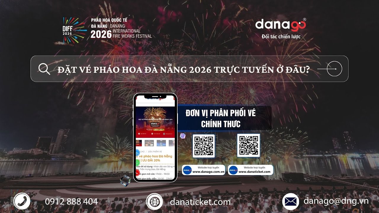 Đơn vị nào bán vé pháo hoa Đà Nẵng chính thức 2026?