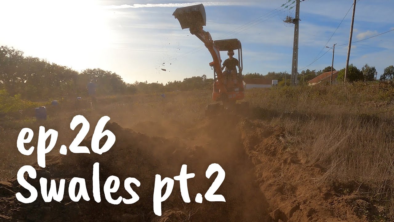 Swales part 2 – Digging! – Rural Portugal Homestead ep.26