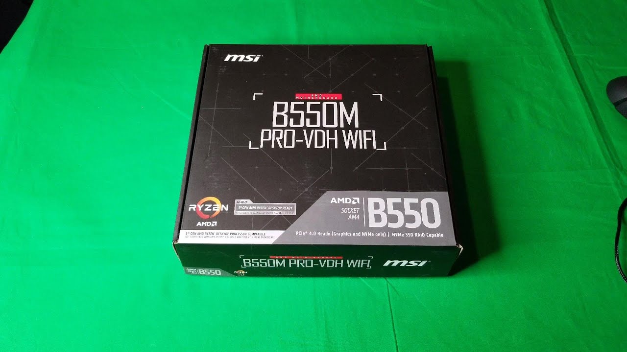 Распаковка и обзор MSI B550M Pro VDH WIFI