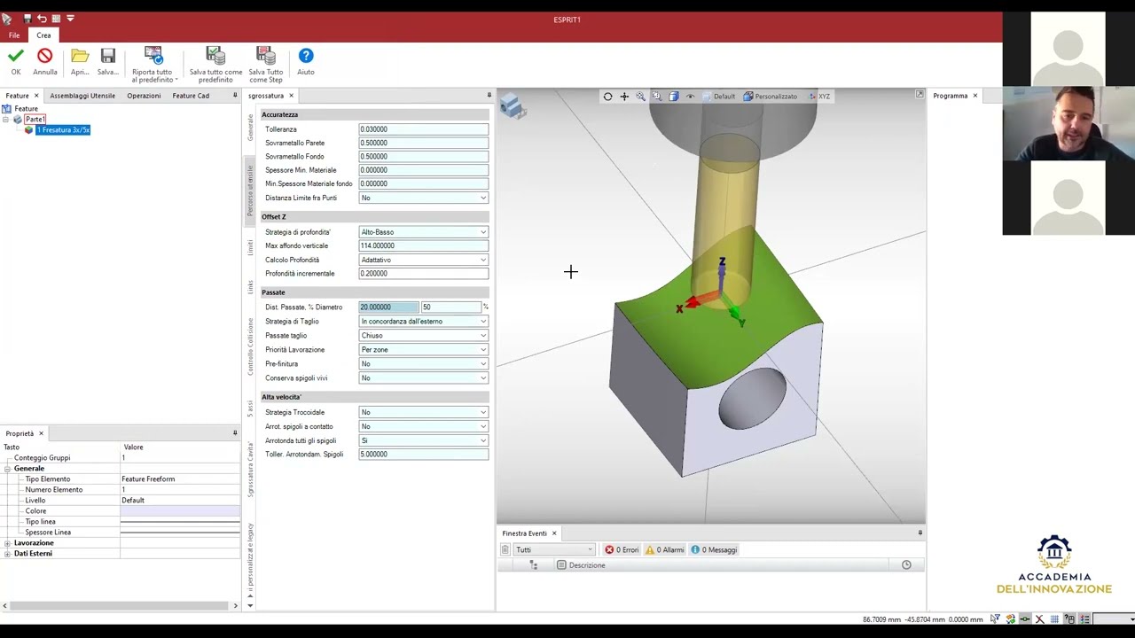 Esprit CAM: Introduzione al CAM - Corso programmazione CAD/CAM
