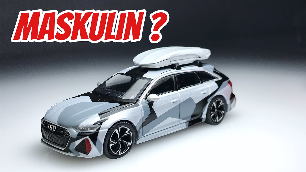 UNBOXING MINI GT AUDI RS 6 AVANT CAMOUFLAGE WITH ROOF BOX
