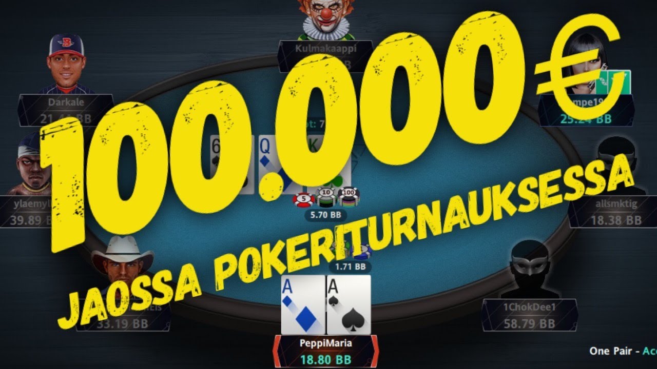 100 000€ turnaus Veikkauksen nettipokerissa!