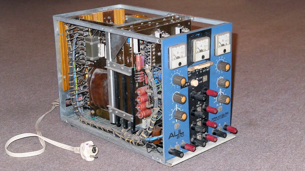 Old bench power supply restoration (AUL210 from 1983)