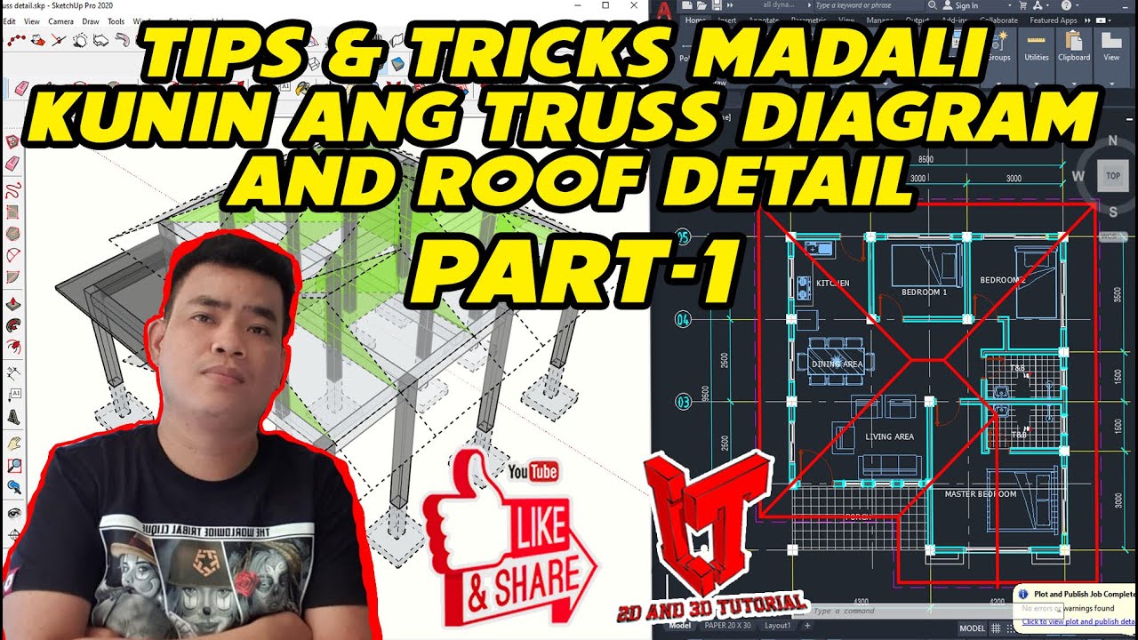 TRUSS DIAGRAM AND ROOF DETAIL PART 1