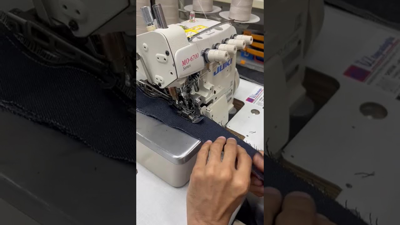 JUKİ MO-6716S 60H 5 İplik Kot Overlok Makinası. Öz Topaloğlu Makina.