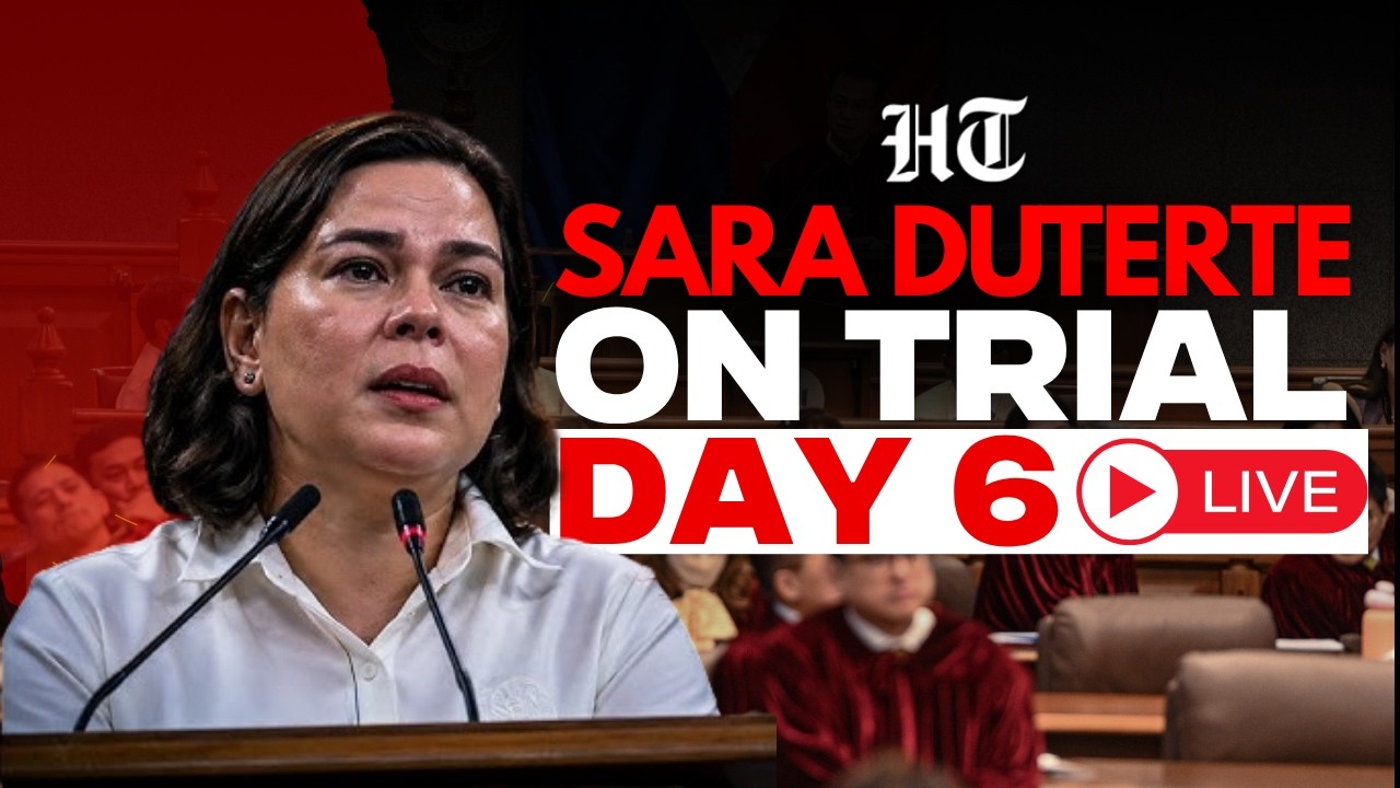Sara Duterte Impeachment Trial LIVE | Philippines Political Crisis | Day 6 Senate Hearing  | Manilla