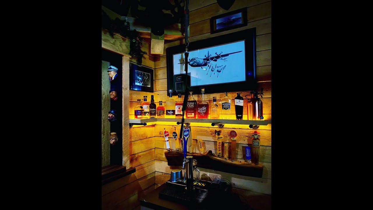 Black Barn Pub: First Tour of Our Garage Bar, Home Bar, Pub Shed, Barn Bar