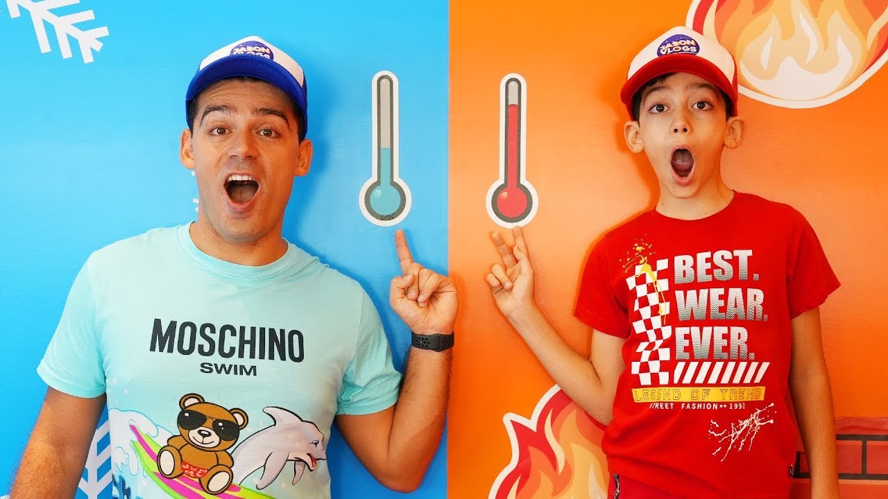 Jason and Alex and the Cold Room vs. Hot Room Challenge!