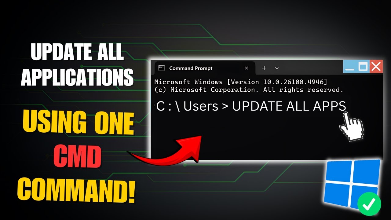 How to Update All Windows Software at Once with One CMD Command 🔥