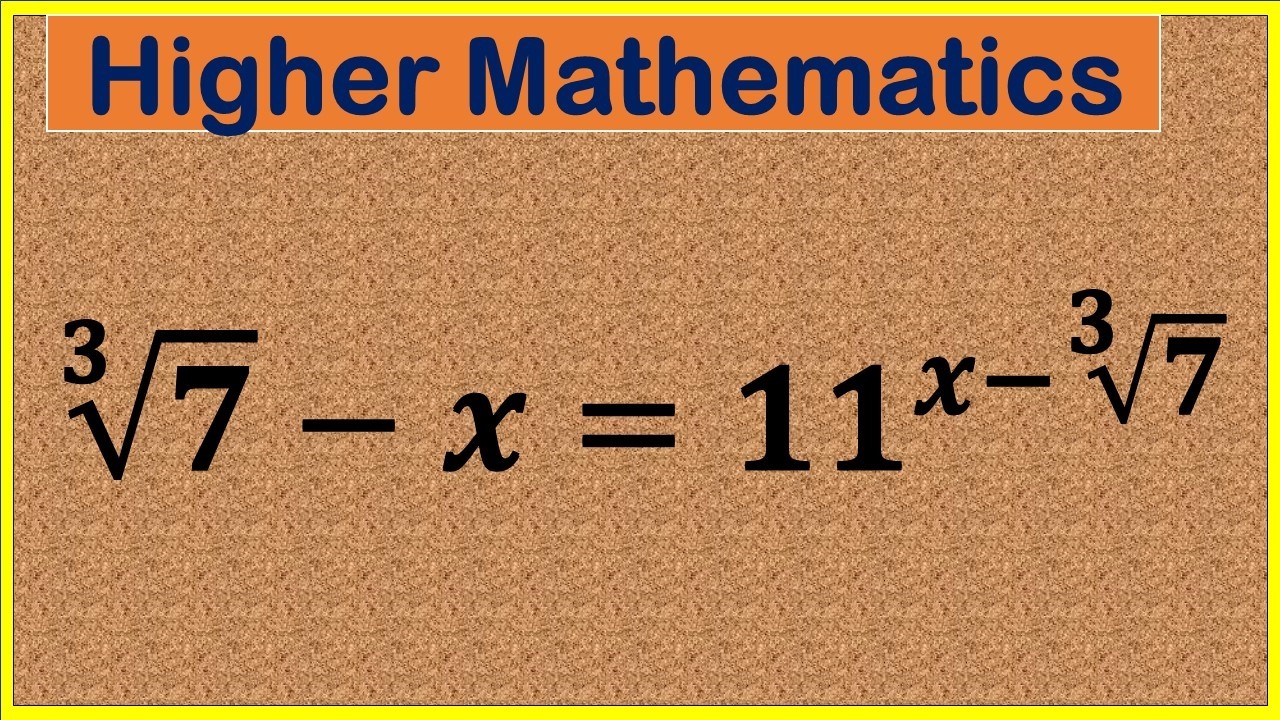 Can You Solve This Tricky  Higher Level Mathematics ? | Try Your Best