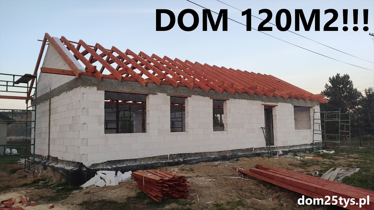 MAMY KONSTRUKCJE DACHU | BUDUJEMY DOM PARTEROWY 120M2