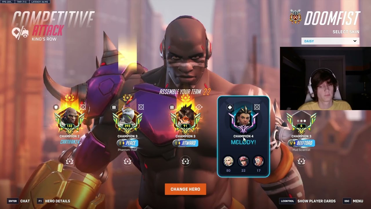 Overwatch 2 Rank 1 Doomfist Cartifan Tough Times For Doomfist Mains Vol. 33