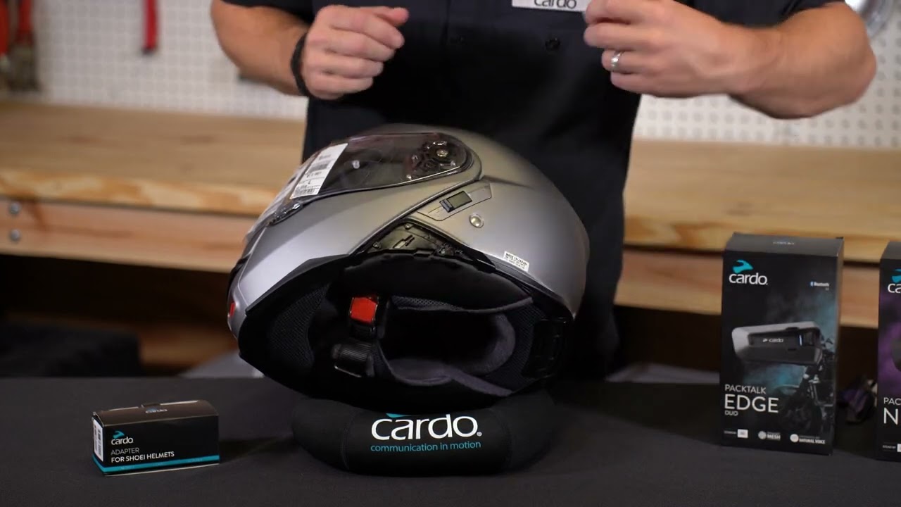 Руководство по установке адаптера для шлема Cardo Shoei