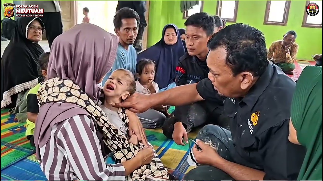 Tim Kesehatan Polres dan Keslap Brimob Mengungkap Kondisi Anak Kurang Gizi PascaBencana Alam