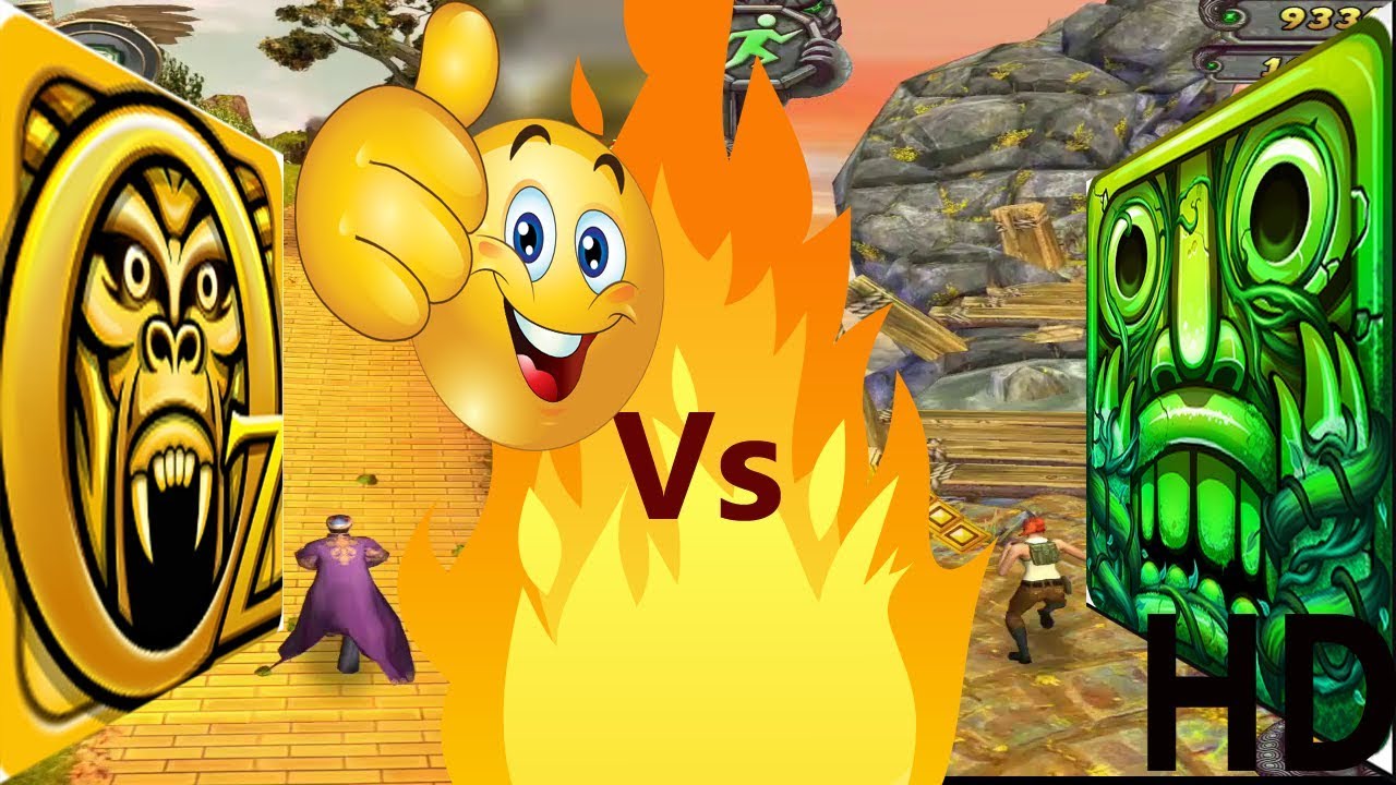 Temple Run Oz Vs Temple Run 2 (Gameplay) Android or iOS - chase screen monster monkey | Episode 01