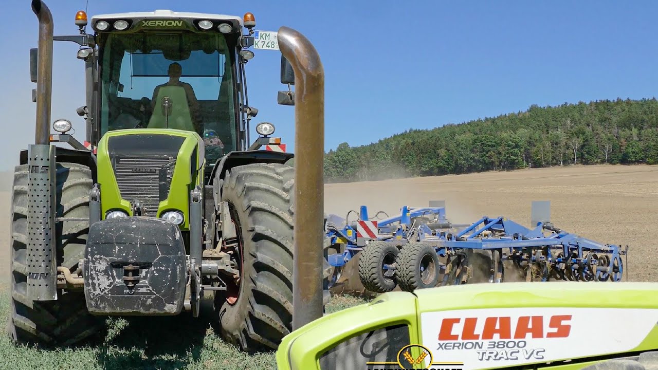 SOUND KÖNIG!😎👆🏻DER CLAAS XERION 3800 Mit dem guten alten klang I Feld - Bodenbearbeitung Grubbern