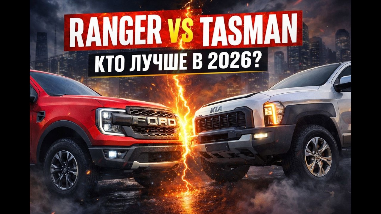 Что выбрать в 2026: Ford Ranger или Kia Tasman?
