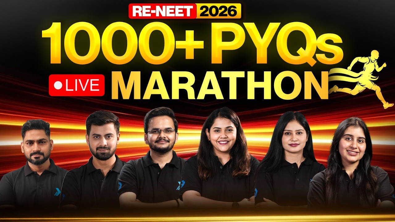 RE-NEET 2026 LIVE Marathon 🔴 1000+ PYQs Before Exam 😱
